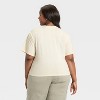 Women's Budweiser Boxy Cropped Short Sleeve Graphic T-Shirt - Ivory - 2 of 3