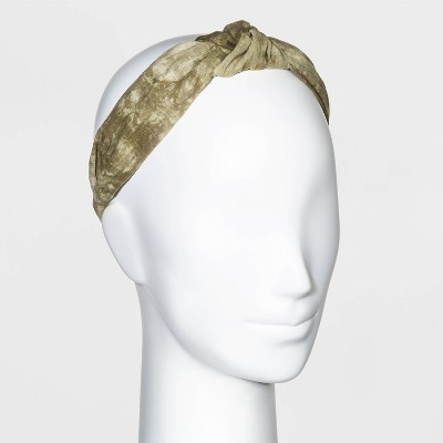 Tie-Dye Knot Headband - Universal Thread™ Green