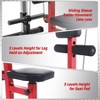 LAT Power Cable Machine, LAT Pull Down Machine with High and Low Pulley Station and Adjustable Leg Support, Back Exercise Equipment for Home Gym Body - 4 of 4