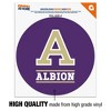 Albion College Primary Logo Automotive Car Window Locker Circle Bumper Sticker - 3 of 4