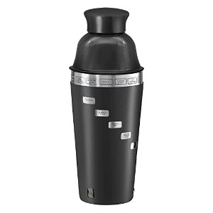 OGGI Dial A Drink Cocktail Shaker - Black, 15 Recipes, Built-in Strainer, 34 oz - 1 of 4