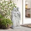 LuxenHome 19.29" LuxenHome Off White Polyresin Holy Family 1.6-Feet Tall Statue Off-White - 2 of 4