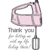 Men's Design By Humans Mother's Day Thank You Electric Mixer By MishMashMuddlez Tank Top - 2 of 2