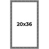 PosterPalooza | Distressed Black Picture Frame - UV Acrylic, Foam Board Backing, Hanging Hardware - 2 of 4