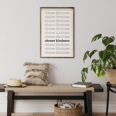 Kendrick Home Choose Kindness Wall Art White