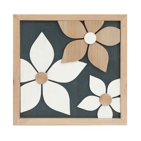 VIP Wood 13 in. Multicolor Flower Wall Sign - image 1 of 2