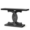 Resenkos Entryway Table, Console Sofa Table,39" Console Table, Modern Mirrored Sofa Table Hallway Table,Black - 3 of 3