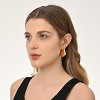Trendy Gold Plated Knot Earrings for Women Chunky Statement Drop Dangle Earrings Lightweight Fashion Accessories Gold Jewelry - 4 of 4