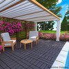 KTMBDW Plastic Interlocking Deck Tiles, 44 Pack , 12"x12" Waterproof Outdoor Flooring All Weather Use, Patio Floor Decking Tiles for Porch Backyard - 2 of 4