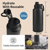 BABYYER A 1000ml Water Bottle Or Cup Comes In A Variety Of Colors. The Vacuum Insulated Hot Cooler With A Handle Is Perfect For Outdoor Activities - 3 of 4