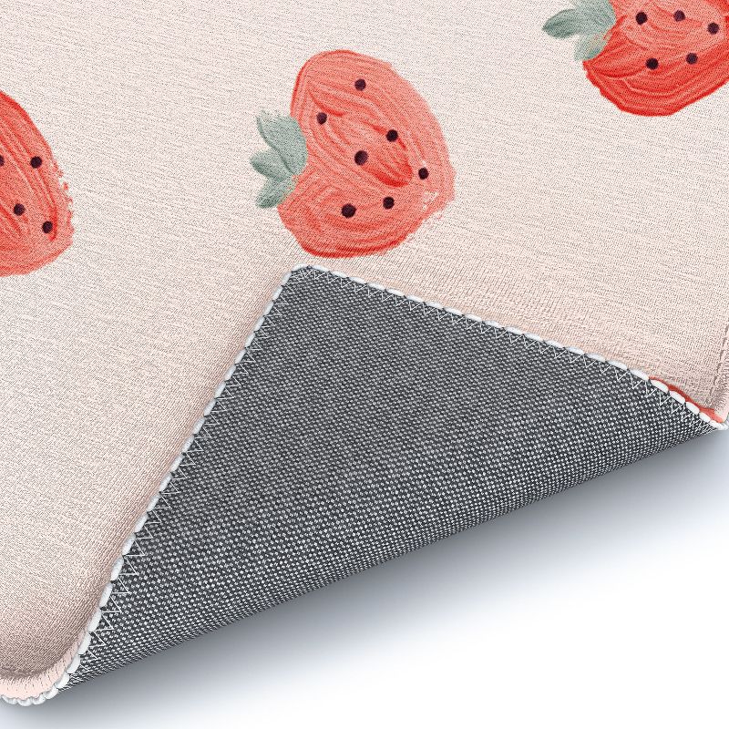 Emanuela Carratoni Strawberries on Pink Rug - Deny Designs, 3 of 5