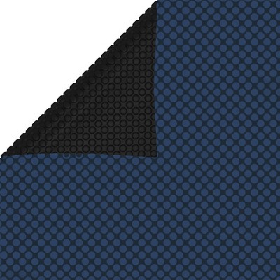 vidaXL Pool Cover Black and Blue Thick PE film with air chambers Large