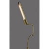 Adesso Zane Floor Lamp (Includes LED Light Bulb) with Smart Switch Antique Brass: ETL Listed, Adjustable Shade, Energy-Efficient - image 2 of 3