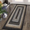 Washable Modern Braided Printed Rug Non Slip Low Pile Rug Soft Contemporary Throw Floor Cover Foldable Indoor Carpet for Living Room Bedroom - 3 of 4