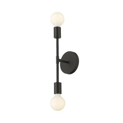 Modernist Matte Black Adjustable Outdoor Wall Sconce