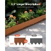 VEVOR Steel Landscape Edging, 6 Packs 40 x 6 in Weather-Resistant & Pre-Rust Metal Landscape Edging, Bendable Garden Edging Border, Brown - 3 of 4