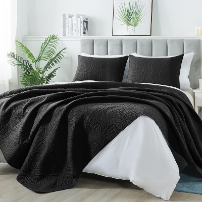 HYLEORY Quilt Set - Soft Lightweight Quilts Reversible Quilted Bedspreads 2 Piece (1 Quilt, 1 or 2 Pillow Sham)