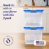 Homz Secure Latch Large Clear Stackable Storage Container w/ Lid - 2 of 4