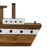 Tugboat Decorative Accent White Wood & Metal by Foreside Home & Garden - 3 of 4