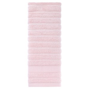 Unique Bargains Cotton Striped Pattern Comfortable Hand Towels for Bathroom Travel 2 Packs - 1 of 4