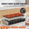 VEVOR Mini Dutch Pancake Maker, 50PCS 43mm Diameter Dorayaki Baker Machine, 1700W Commercial Electric Poffertjes Grill, Non-stick Stainless Steel - 3 of 4