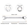 Unique Bargains CR-V Steel Nickel Plated Metric 12-Point Box End Combination Wrench - 2 of 4