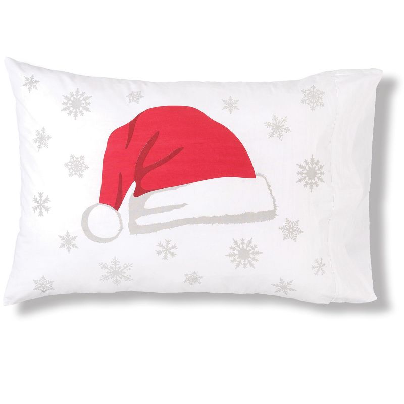 C&F Home 20" x 30" Santa Hat Christmas Holiday Pillowcase, 1 of 9