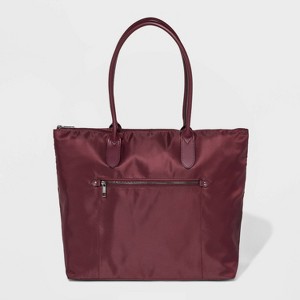 Zip Closure Tote Handbag - A New Day Burgundy, Women