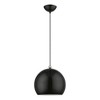Livex Lighting Stockton 1 - Light Pendant in  Shiny Black/Polished Chrome - 4 of 4