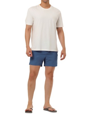 TATT 21 Men's Summer Casual Drawstring Waist Mesh Lining Board Shorts Dark Blue 38 — фото 2