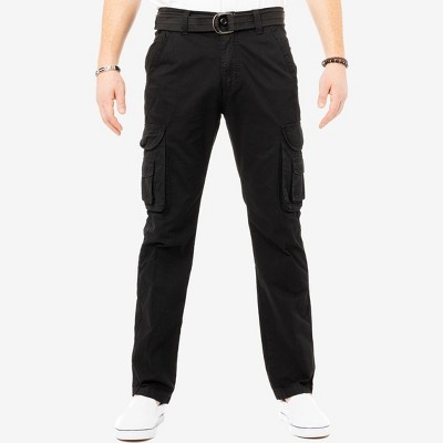 X RAY Men's Belted Classic Cargo Pants
