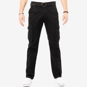 X RAY Men's Belted Classic Cargo Pants - 1 of 4