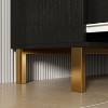 Famapy Black Nightstnad With 3 Drawers and Metal Legs - 4 of 4