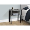 Sapphtopaz Modern End Table with Metal Legs Rectangular Nightstand with 2-Tier Tray Storage Shelf Side Coffee Table for Living Room,Bedroom - 3 of 4