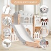 Toddler Playset, 8 in 1 Toddler Slide, Baby Playset for Indoor/Outdoor Playground with Climber, Crawling Tunnel, Basketball Hoop, Toy Storage - 4 of 4