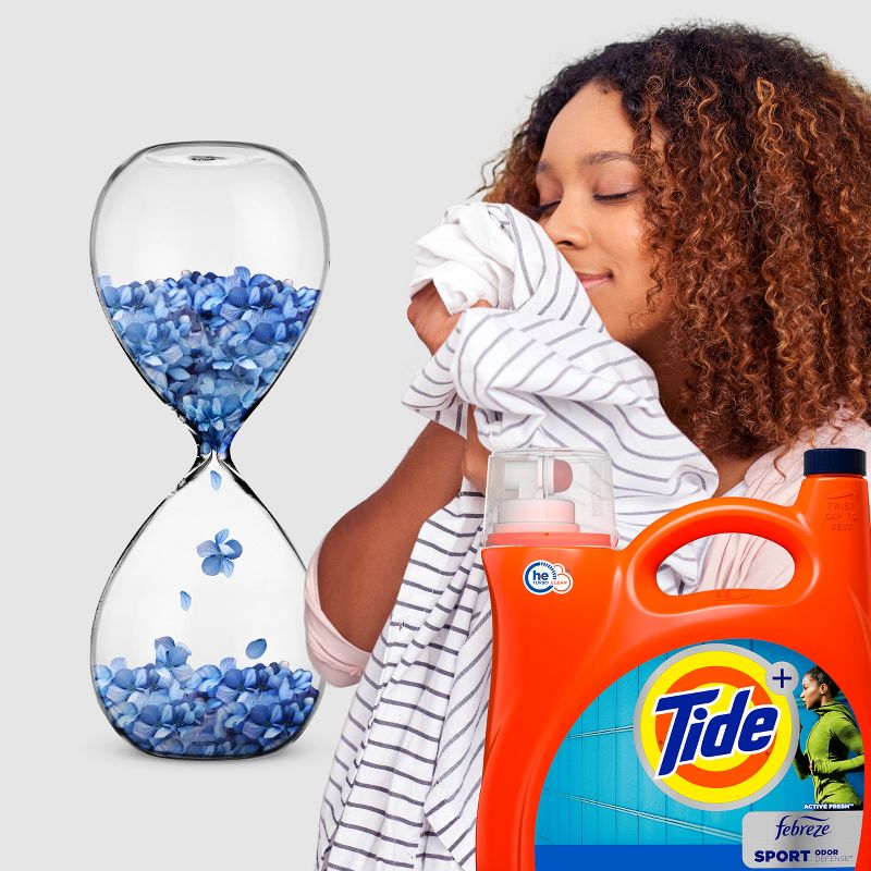 Tide Plus Febreze Sport Active Fresh High Efficiency Liquid Laundry Detergent Soap , 6 of 9