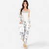 Anna-Kaci Lounge Women's Floral Print 3-Piece Pajama Set with Long Cardigan - 2 of 4