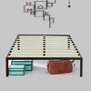 Continental Sleep, 14 Inch Metal Platform Bed Frames with Wood Slat Support / No Box Spring Needed, - 2 of 4
