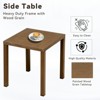 Buenhomino Square Metal Side Table, Rust-Resistant Patio Side Table, Outdoor 20in Portable End Table for Balconies, Gardens, Living Rooms - 4 of 4