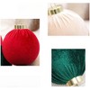 COZONY 12-Piece Shatterproof Fabric Covered Christmas Ball Ornaments - 2 of 4