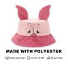Winnie The Pooh Piglet Pink Short Faux Fur Bucket Hat - 4 of 4