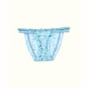 Milanblocks Delicate Floral Lace Panty with Bow Charm Blue XS/S - 3 of 4