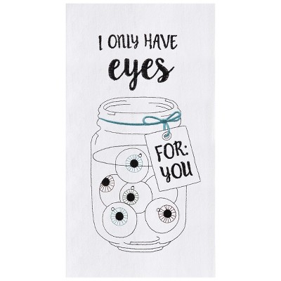 C&F Home Eyes For Embroidered Flour Sack Cotton Kitchen Towel