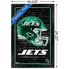 Trends International NFL New York Jets - Neon Helmet 24 Framed Wall Poster Prints - 3 of 4