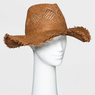 Women's Straw Rancher Hat - Universal Thread™ - Rust