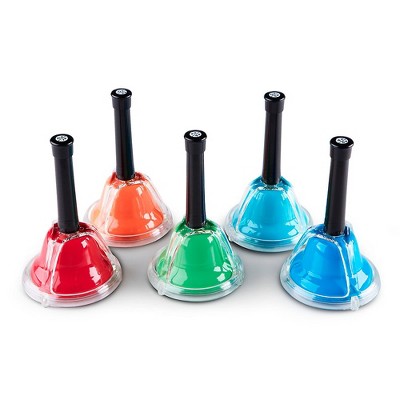 Rhythm Band Kid's Play 5-Note Chromatic Add-On Hand/Desk Bell Set