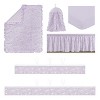 Sweet Jojo Designs Girl Crib Bedding + BreathableBaby Breathable Mesh Liner Anti Bumper Pad Rose Lavender Purple 6pc - 2 of 4