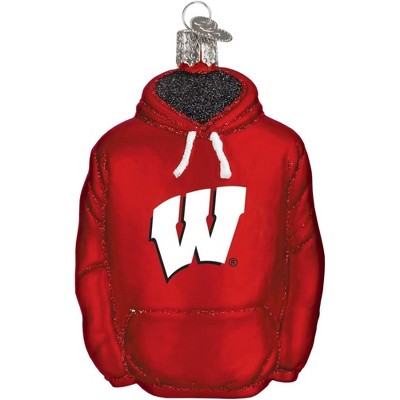 Old World Christmas 60803 Glass Blown Wisconsin Hoodie Ornament