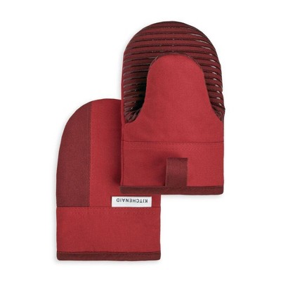 KitchenAid 2pk Cotton Beacon Mini Oven Mitts Red