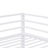 INFURNIC Beds Metal Loft Bed Full Size with Safety Guardrails Flat Ladder and Under-Bed Storage for Kids and Adults, White, 77.56"*56.5"*61.81" - 4 of 4